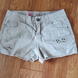 Justice Khaki Shorts size 12